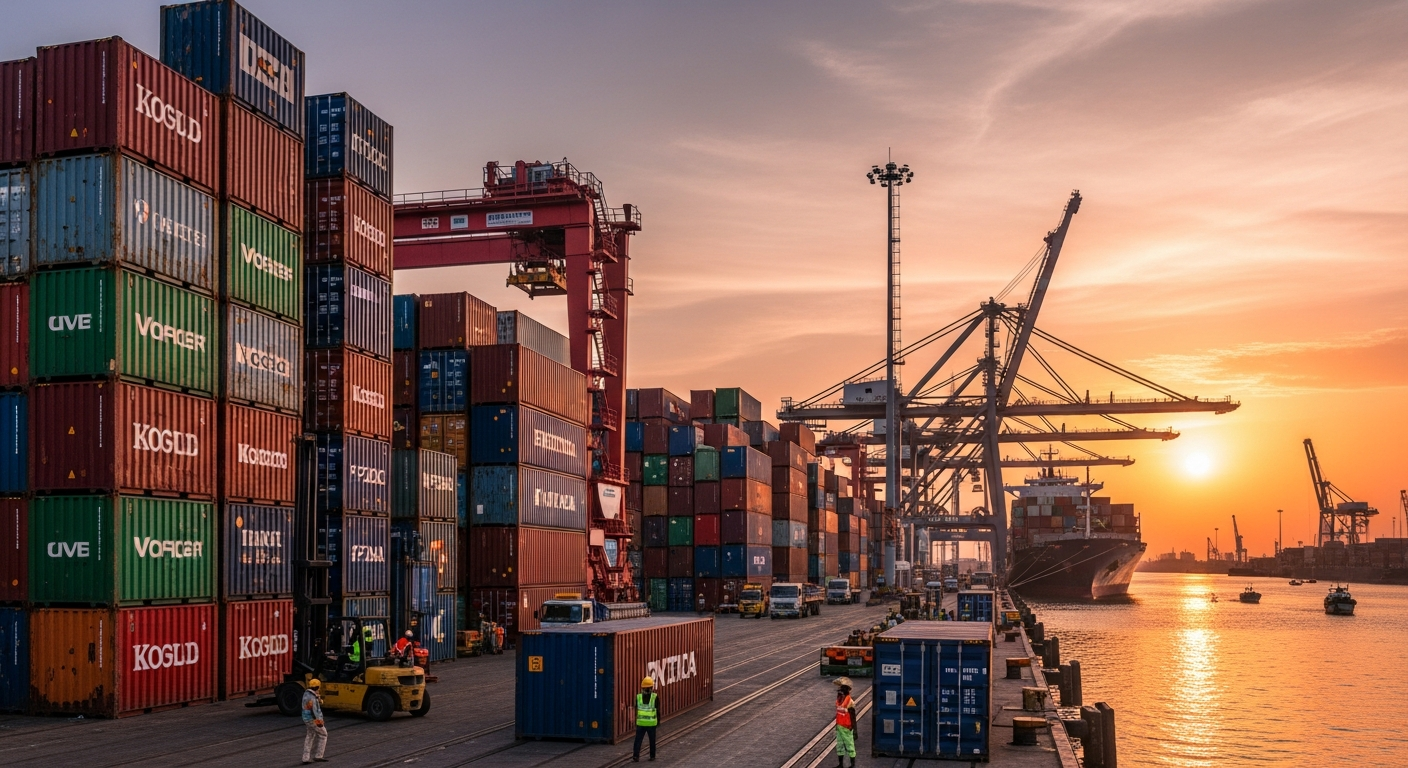 International trade shipping and logistics operations